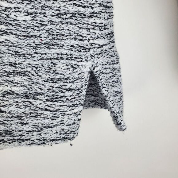 J. CREW MERCANTILE Pullover Zip Mock Neck Knit Sweater Side Slits Pop Over Tweed - Picture 4 of 5